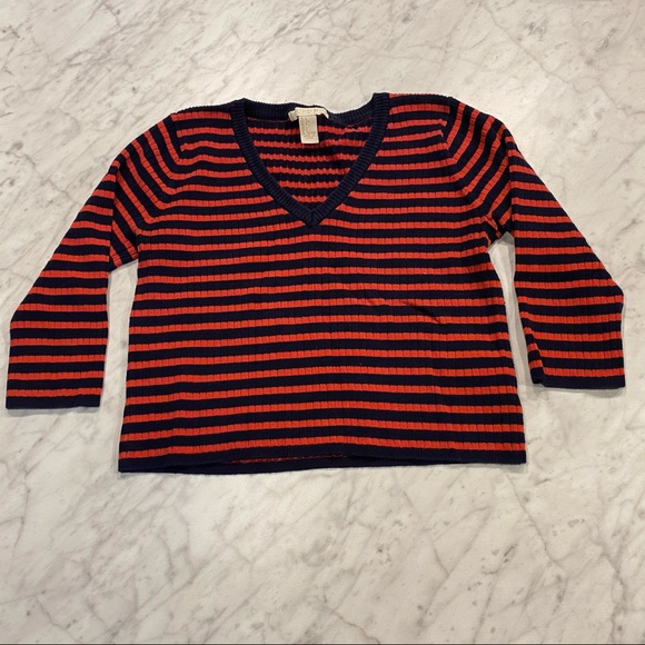 Forever21 Stripped Crop Top - Picture 2 of 4